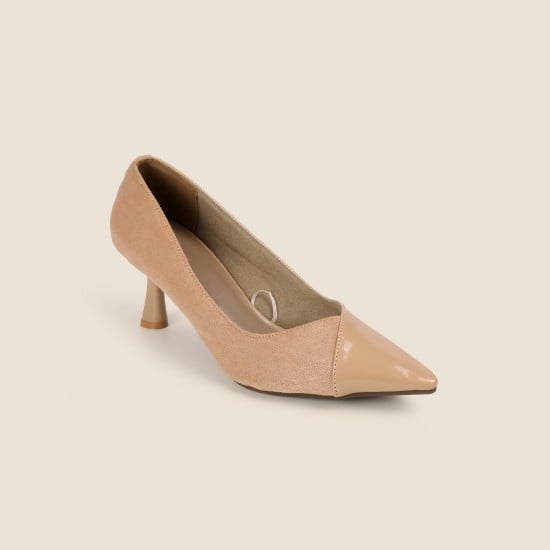 Women Beige Party Pumps