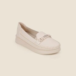 Women Off-white Casual Loafers