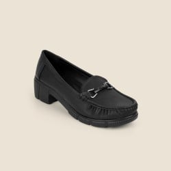 Women Black Casual Loafers