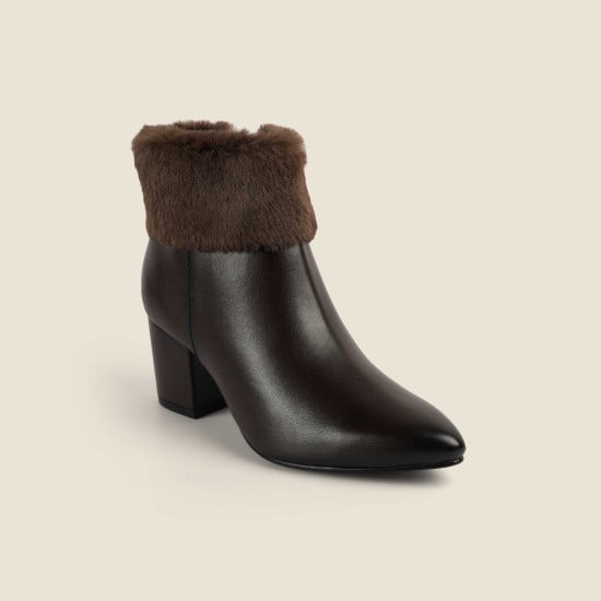 Women Brown Party Boots