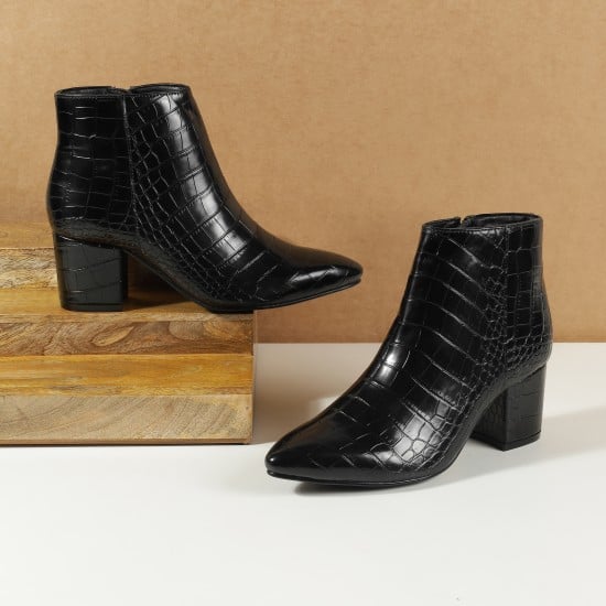 Women Black Casual Boots