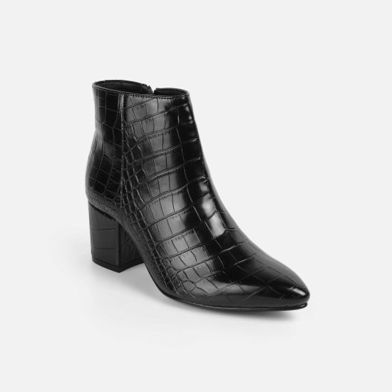 Women Black Party Boots
