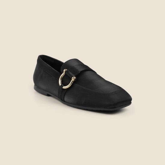 Women Black Casual Ballerinas