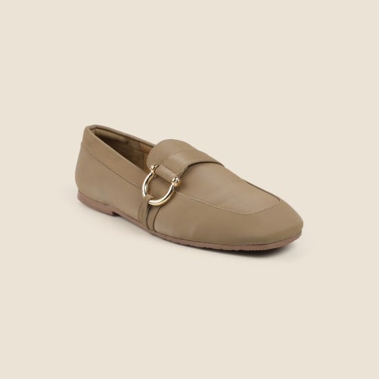 Women Beige Casual Ballerinas