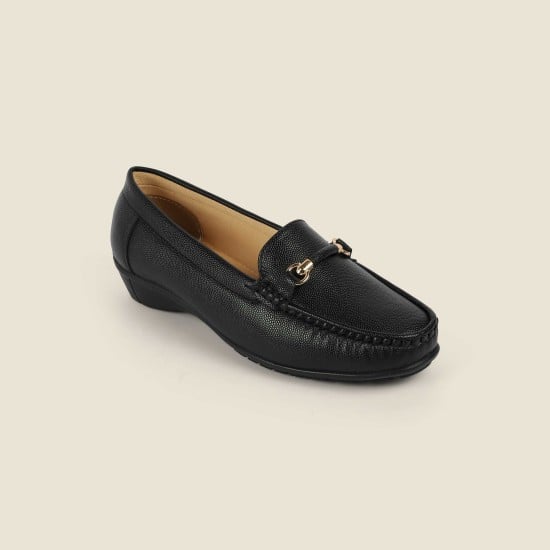Women Black Casual Loafers