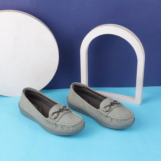 Women Grey Casual Loafers