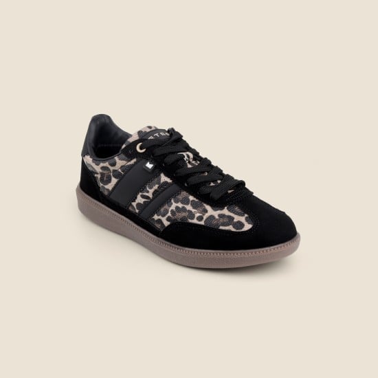 Women Black Casual Sneakers