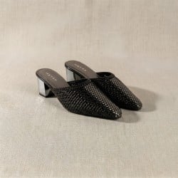 Women Gun-metal Formal Slip Ons