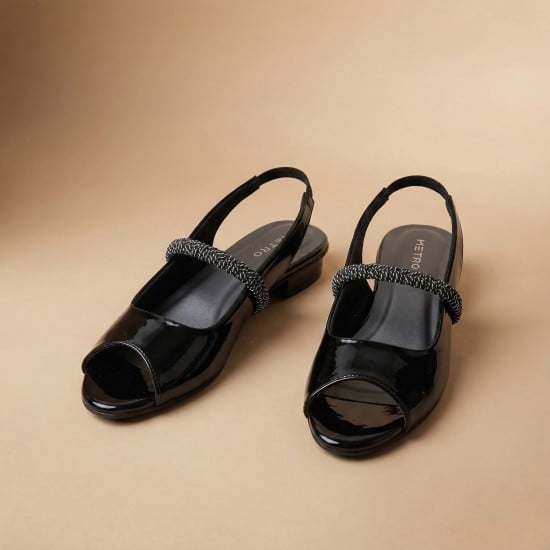 Women Black Formal Sandals