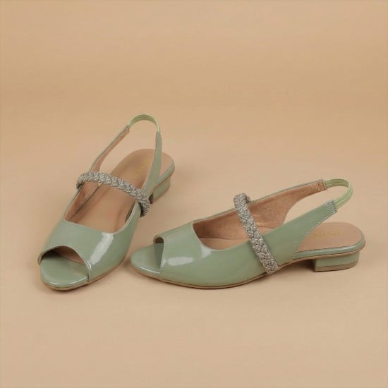 Women Light-green Formal Sandals
