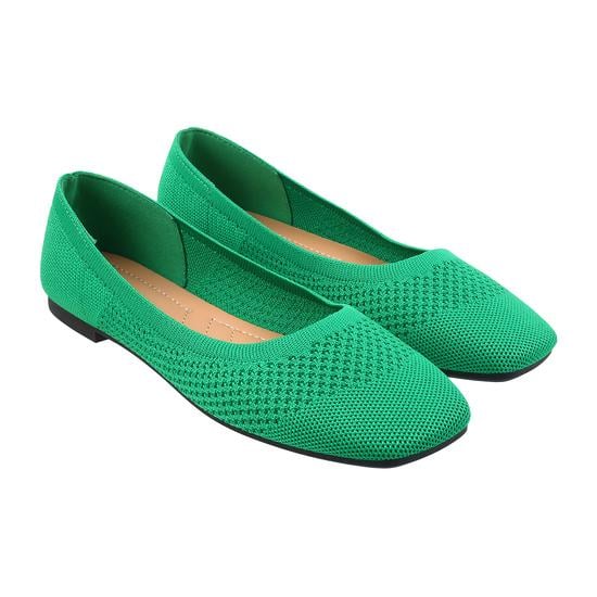 Women Green Casual Ballerinas