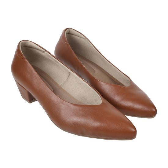 Women Tan Formal Pumps