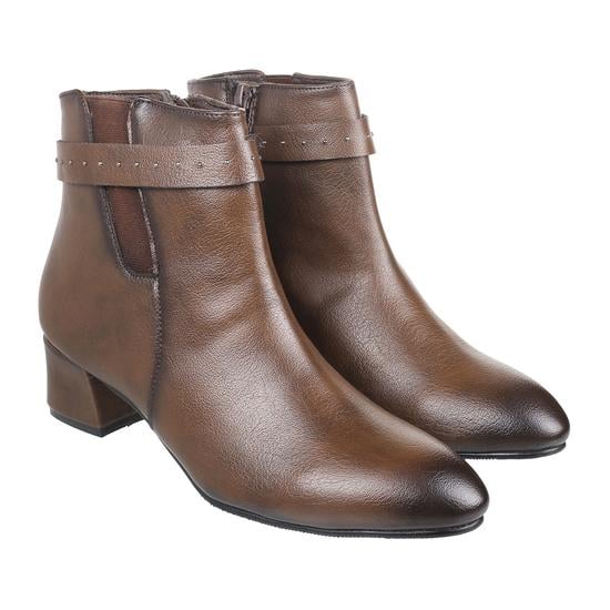 Women Brown Party Boots