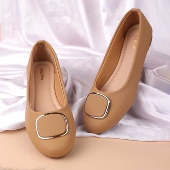 Walkway Women Beige Casual Ballerinas(SKU: 31-154-20-37)