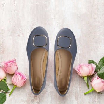 Walkway Women Blue Casual Ballerinas(SKU: 31-154-45-37)