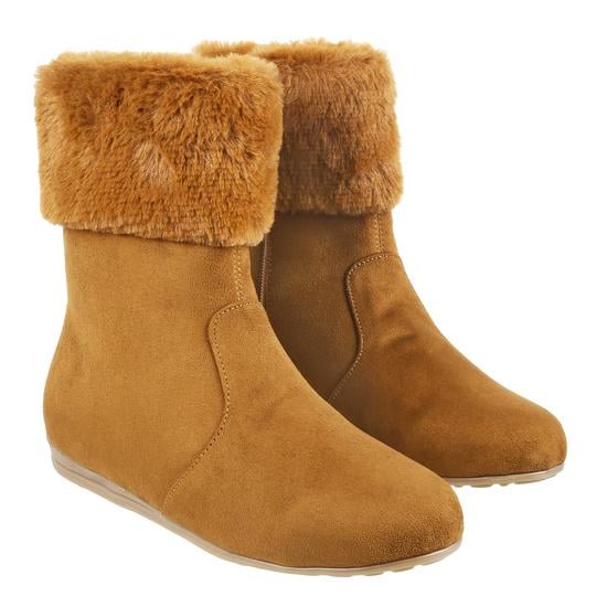 Women Tan Casual Boots