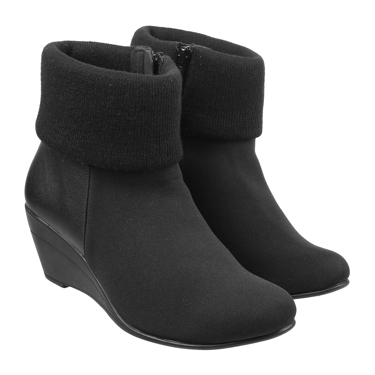 Black casual boots ladies online