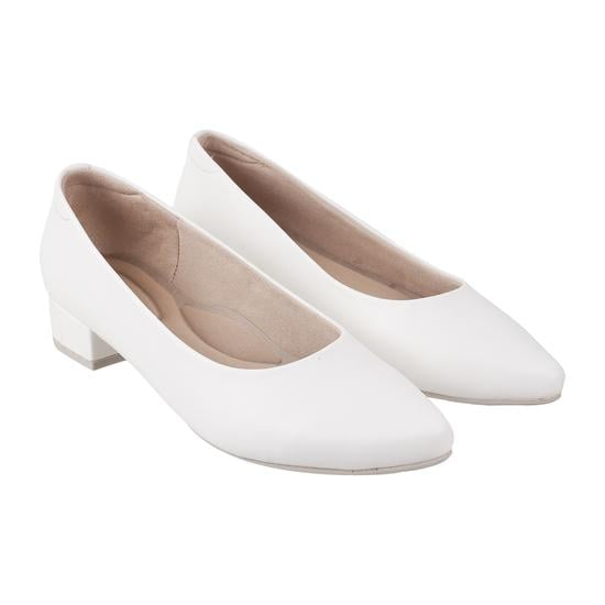 Women White Formal Pumps