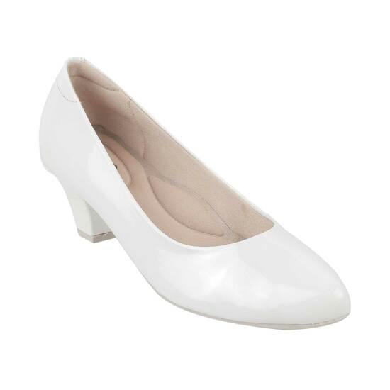 Women White Formal Pumps