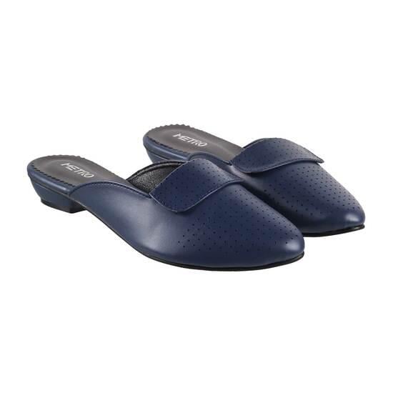 Women Blue Casual Slip Ons