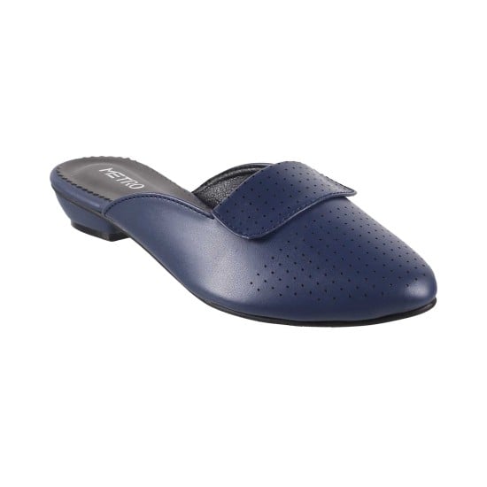Women Blue Casual Slip Ons