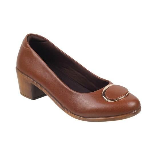 Women Tan Formal Pumps