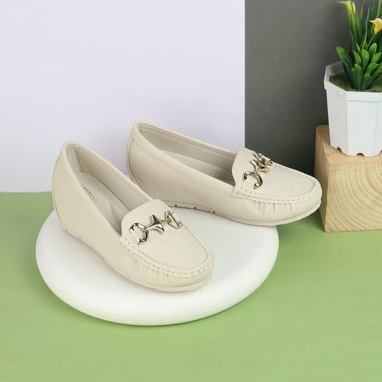 Women Beige Casual Loafers