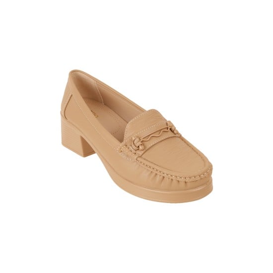 Women Khaki Casual Loafers