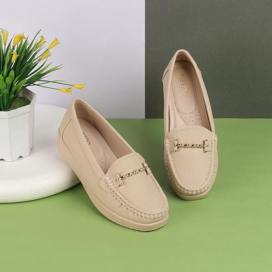 Women Beige Casual Loafers