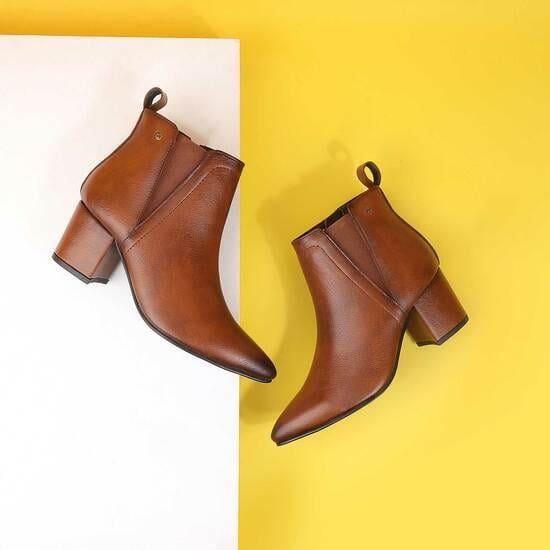 Women Tan Party Boots