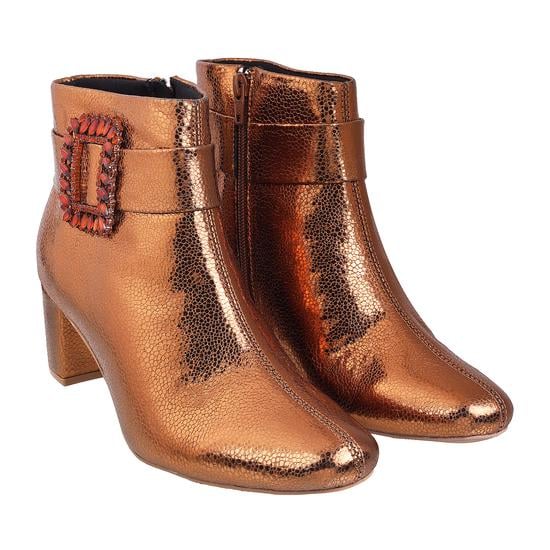 Women Antic-gold Party Boots