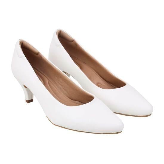 Women White Formal Pumps