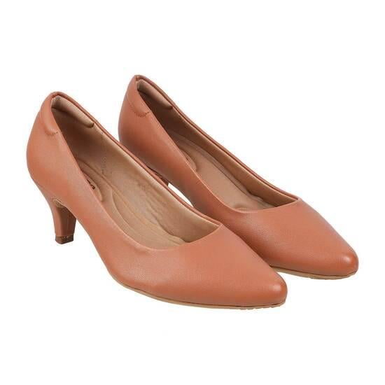 Women Tan Formal Pumps