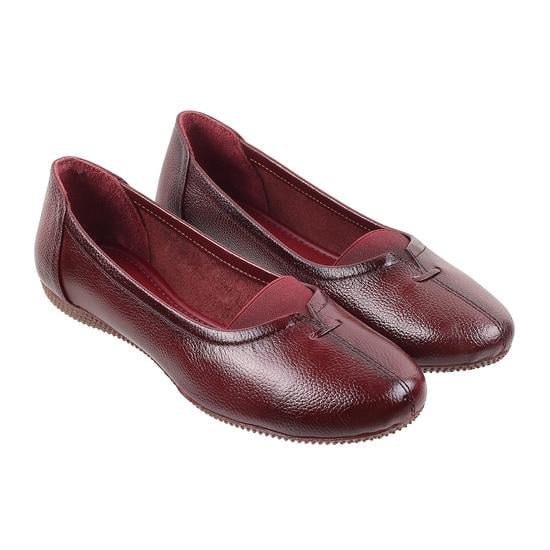 Women Maroon Casual Ballerinas