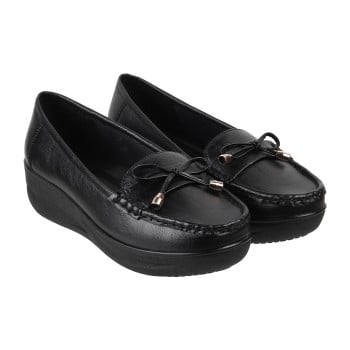 Walkway Women Black Casual Loafers(SKU: 31-46-11-36)