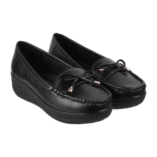 Women Black Casual Loafers