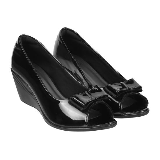 Women Black Formal Peep Toes