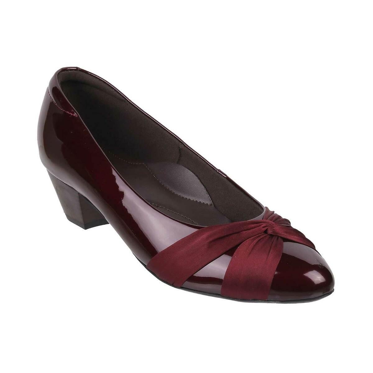 Shop THE MADRAS TRUNK Women MAROON RED Rubber Braided Kohlapuri Block Heel  Heels for Women Online 39578401