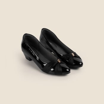 Metro Women Black-Pat Formal Pumps(SKU: 31-4754-31-36)