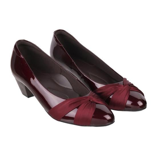 Women Maroon Formal Pumps