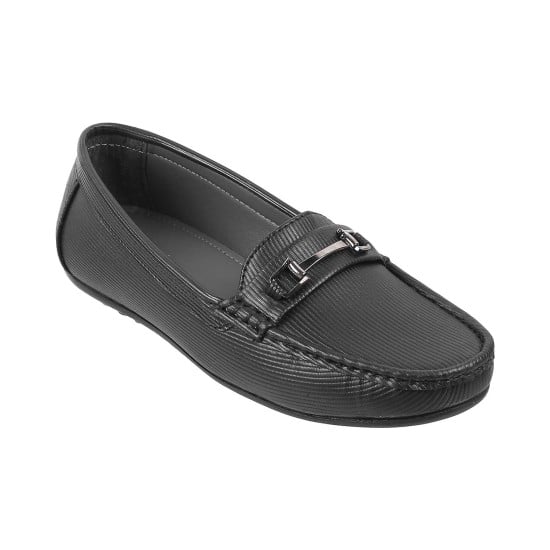 Women Black Casual Loafers