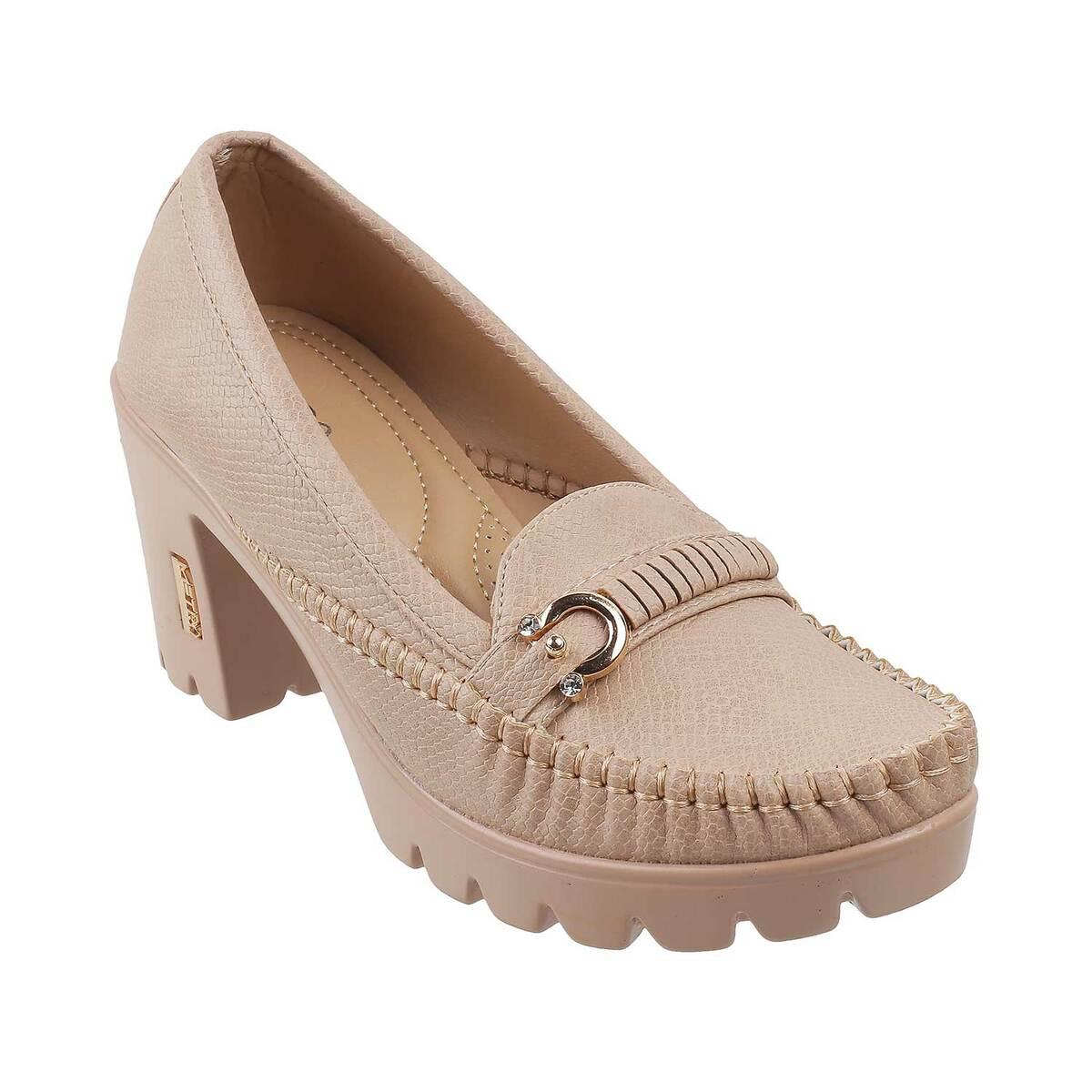 Sherrif Shoes Womens Beige Block Heel Pumps Buy Sherrif Shoes Womens Beige  Block Heel Pumps Online at Best Price in India  Nykaa