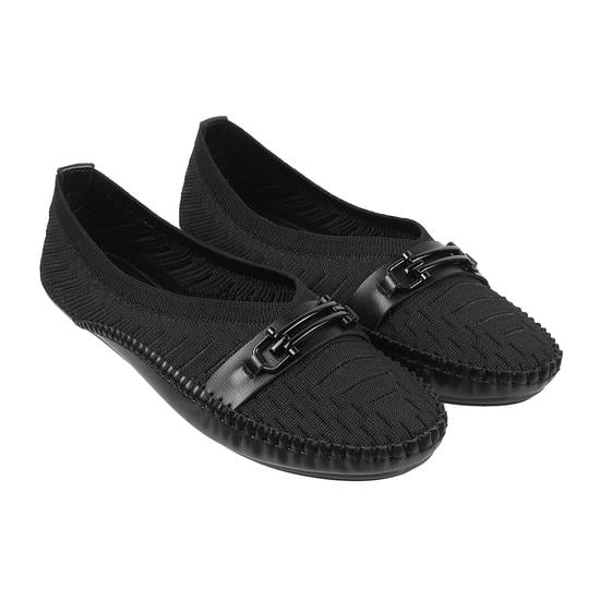 Women Black Casual Ballerinas