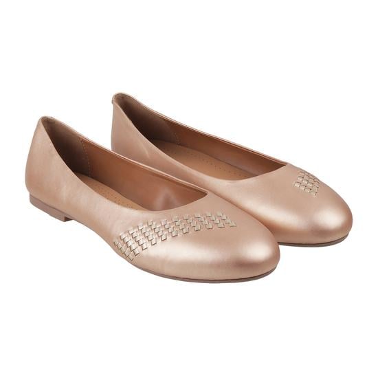 Women Gold Casual Ballerinas