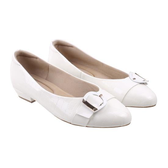 Women White Formal Ballerinas