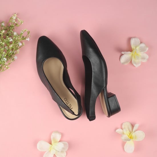 Women Black Formal Sandals