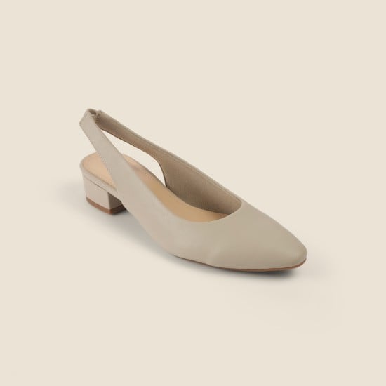 Women Beige Formal Sandals