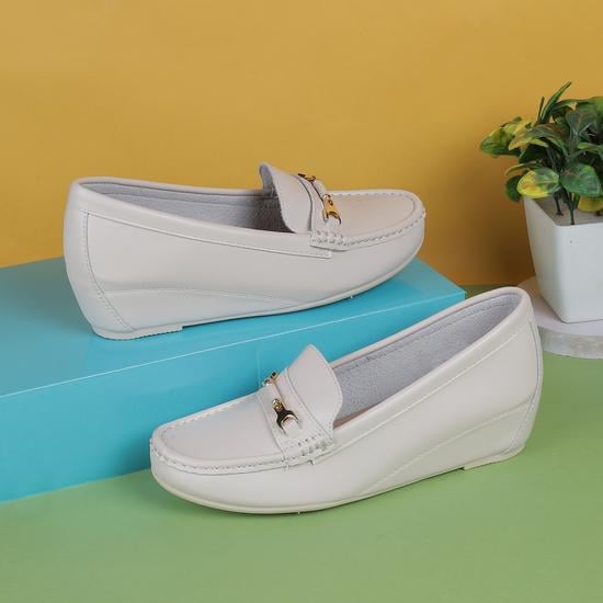 Women Light-Beige Casual Loafers