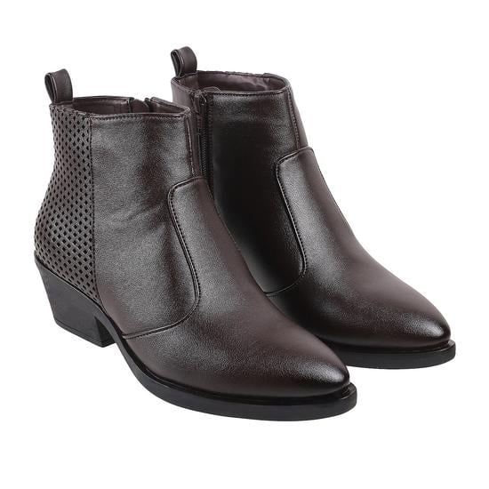 Women Brown Party Boots