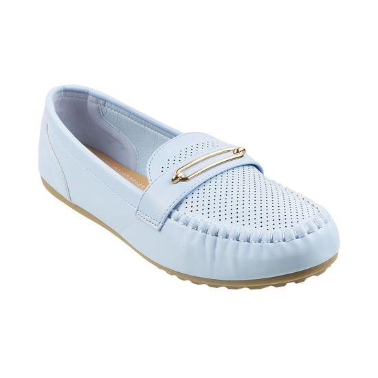 Metro Light-Blue Casual Loafers